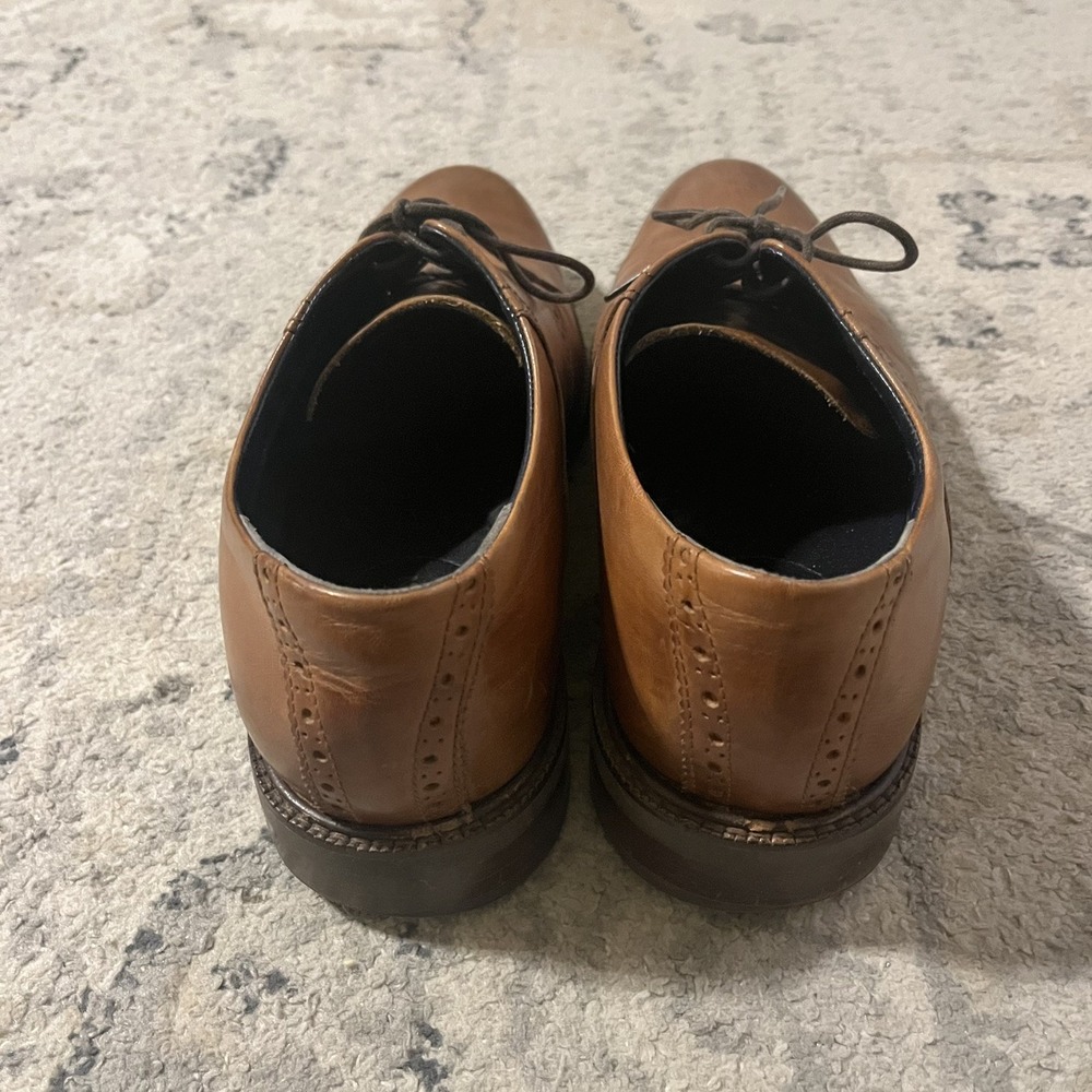 Cole Haan Grand OS Saddle Oxford Men's 10.5 M Brown Leather Lace Up Shoes C28884 - Picture 9 of 10